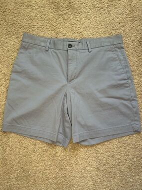 Banana Republic Light Gray Flat Front Chino Shorts